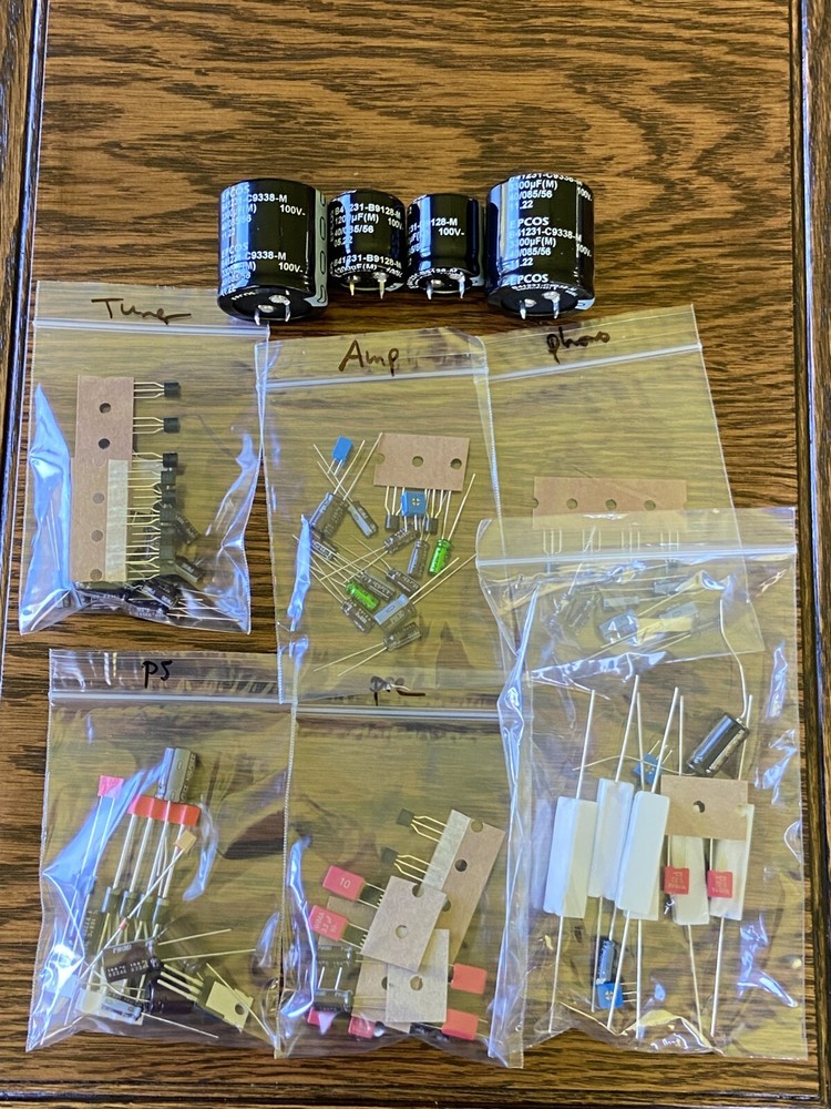 Pioneer SX-1000TW Complete Rebuild Kit High-Quality Receiver Recap Transistors