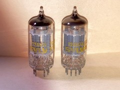1962 Sylvania 12AU7A 12AU7 ECC82 Tubes, Matched Pair, NOS/NIB, Tested