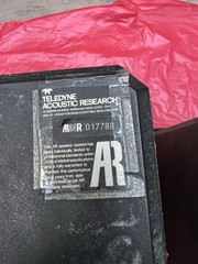 1 Pair Vintage Teledyne Acoustic Research AR94R-017788-017605 Rebuilt Speakers