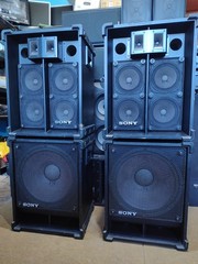 Ultra Rare SONY MU-S381 (15&Prime;) & MU-S8 Professional Speaker System -Made in Japan