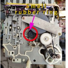 for Sharp GF-6060 9191 9494 GF8585 8686 Cassette Deck Idle Wheel Rubber Ring