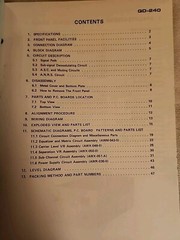 Pioneer CD-4 Demodulator QD-240 KL, F Service Manual with addl. info manual