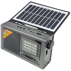 Solar-Powered AM/FM Shortwave Radio With Bluetooth Speaker Flashlight MP3 Player