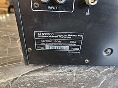 Vintage Kenwood Basic M2 Stereo Power Amplifier 220WPC Sigma Drive TESTED+Cables