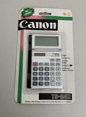 NEW NOS Vintage Canon TS-84H Large Display Solar and Battery 8 digit calculator