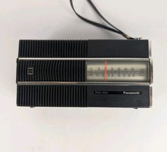 Panasonic RF-519 FM-AM Vintage Portable Radio Black Japan WORKS No Antenna