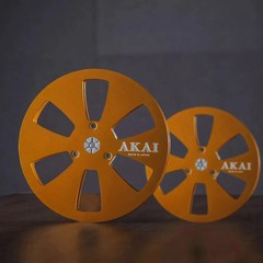 One Pair silvery TAPE REEL Akai 7&Prime; inch Light Metal Aluminum Take Up Reel