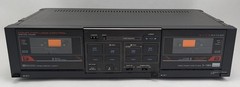 Sansui D-70BW Dual Cassette Deck High Speed Dubbing Dolby Noise Reduction