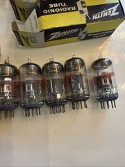 Lot Of 5: NOS Zenith 6CQ8 Dual Triode Tubes T20