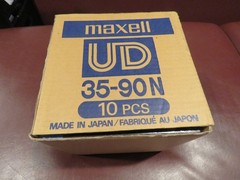 BOX of 10 MAXELL UD 35-90N 1/4&Prime; Reel to Reel TAPES NEW & Sealed