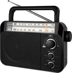 Retekess TR604 AM FM Radio,Portable Radio Plug in Wall,D Battery Operated,Large
