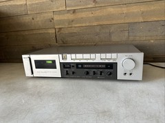 Akai Vintage Stereo Cassette Deck Model CS-F210 Tested Working Needs New Belt