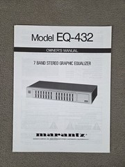 MARANTZ MODEL EQ-432 OWNER&rsquo;S MANUAL 7 BAND GRAPHIC EQUALIZER