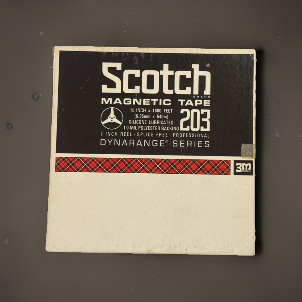 Scotch Reel To Reel 203 Empty 7” Plastic Reel And Box – In VG condition