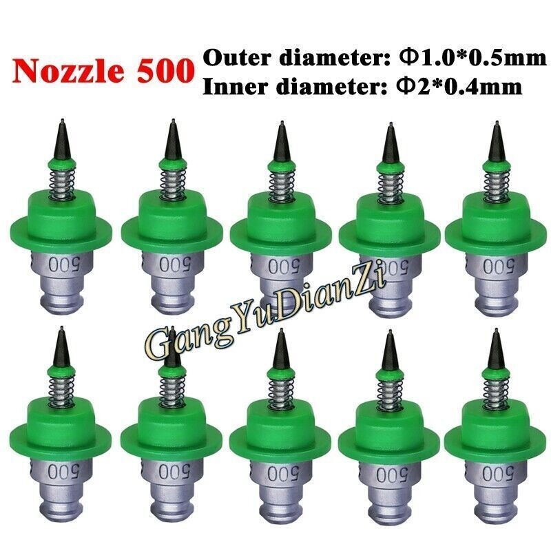 10Pcs./Lot New Nozzle 500 SMT 2000 Series Machine Φ1.0*0.5mm Φ2*0.4mm