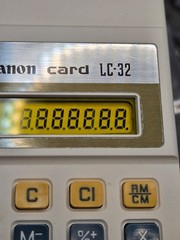 Canon Card LC-32 Vintage Pocket Size Calculator in Box – Working