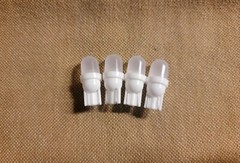 (4) WARM WHITE FROSTED 8V LED WEDGE LAMPS/Pioneer SX-1250 SX-850 SX-1980 SX-950