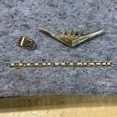 Original Grundig Majestic 2007 Logo Badge Emblem 50s Radio Set