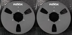 One Pair silvery 10.5 » Aluminium tape reel for Revox Reel To Reel tape recorder