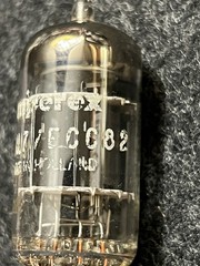 Vintage Amperex 12AU7 ECC82 Made in Holland Vacuum Tube Tested Strong