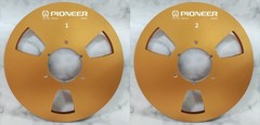 One Pair 10.5 » Blue Pioneer Tape Reel Aluminum For Reel To Reel Tape Recorder