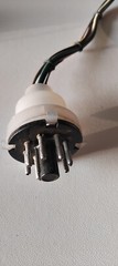 1pcs Vintage 8-pin Octal Male Plug Bakelite h 4&Prime; Wires / Female for Tubes USSR