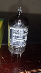⭐️RARE⭐️1957 TEST NOS AMPEREX 12AU7 ECC82 Foil D Getter k63 ⊿7J Tube TV-7 Tested
