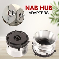 1-Pair NAB Hub Adapter Professional Polished Aluminum Alloy 10 inch Opener