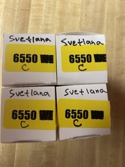 Svetlana 6550C Matched Quad Power Tubes – MaxiMatcher Test Strong 54-63mA Russia