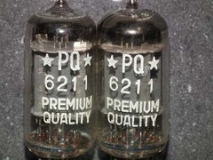 Platinum Matched Pair 6211 AMPEREX ~ECC82 Tested NOS Welded Anodes ECC802S