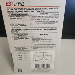 3x SONY ES L-750 Beta Tapes – Brand New Sealed – Free Shipping