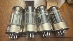 NOS GE 6080 ONE QPair Black Plates O Getters Metal Bases