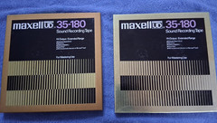 Lot of 2 Maxell UD 35-180 Sound Recording Tapes 3600 10.5 BLANK Reel to Reel