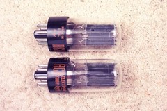 2, NEW, RCA 6SN7GTB, tall bottle, black plates, low D-getter, match pr 1, 6SN7GT