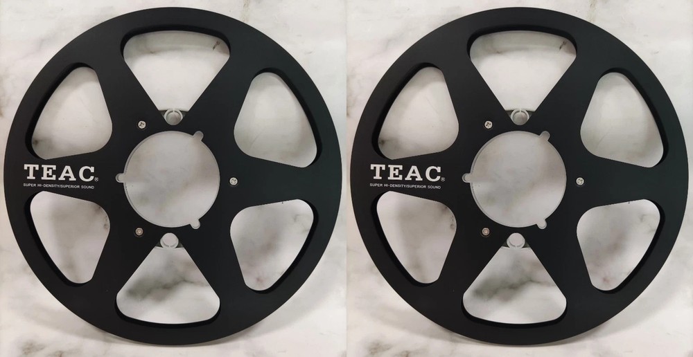 One Pair 10.5 » black TEAC Tape reel High Quality Aluminum Take Up Reel