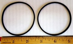 Square Belts 7.5 x .080 x .080&Prime;, 190.5 x 2.032 x 2.032 mm, Set of 2 pieces
