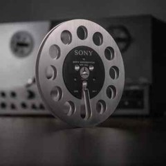 One pair silvery TAPE REEL Sony 7&Prime; inch Light Metal Aluminum Take Up Reel