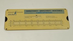 Vintage HP Hewlett Packard Vector Impedance Calculator Slide Rule