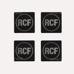 4PCS DIY RCF Aluminum Logo Badge Replacement Piece 40mm(1.57")