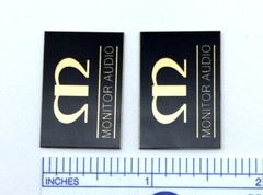 Monitor Audio Speaker Badge Logo Custom Made Aluminum