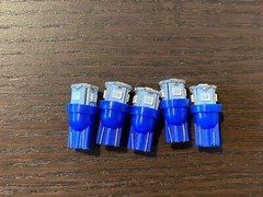 5 New Royal Blue 8V Wedge Lamp LED Light Bulbs for Pioneer Project/One Receivers