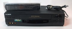 Sony VCR SLV-N55 Flash Rewind Video Cassette Recorder VHS Deck w Remote TESTED