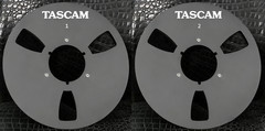 One Pair 10.5 » Black TASCAM Tape Reel Aluminum For Reel To Reel Tape Recorder