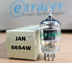 GE 5654W JAN VINTAGE AUDIO TUBE NOS NIB (1975) *eTracer* #12C60