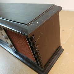 Vintage 1960s RCA Japan 16&Prime; Solid State Wood AM FM Tabletop Radio Pecan WORKS