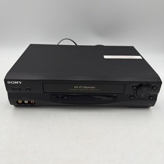 Sony SLV-N55 Hi-Fi Stereo VHS VCR 4-Head Tested No Remote Works! SEE VIDEO!