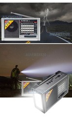 AM/FM Shortwave Solar Radio With Bluetooth Speaker Flashlight MP3 Player