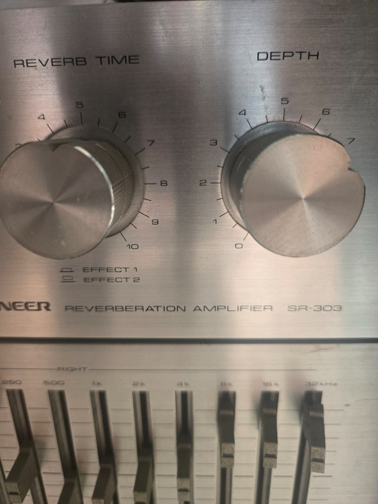 Vintage Pioneer SR-303 Reverberation Amplifier Reverb Effect Unit Tested