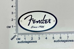 Fender Spaghetti Logo for Interior Case Badge Custom Made Silver Aluminum 1946