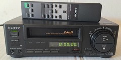 Sony EV-C40 8mm VCR Video8 Editing Player with Remote For Parts or Repair